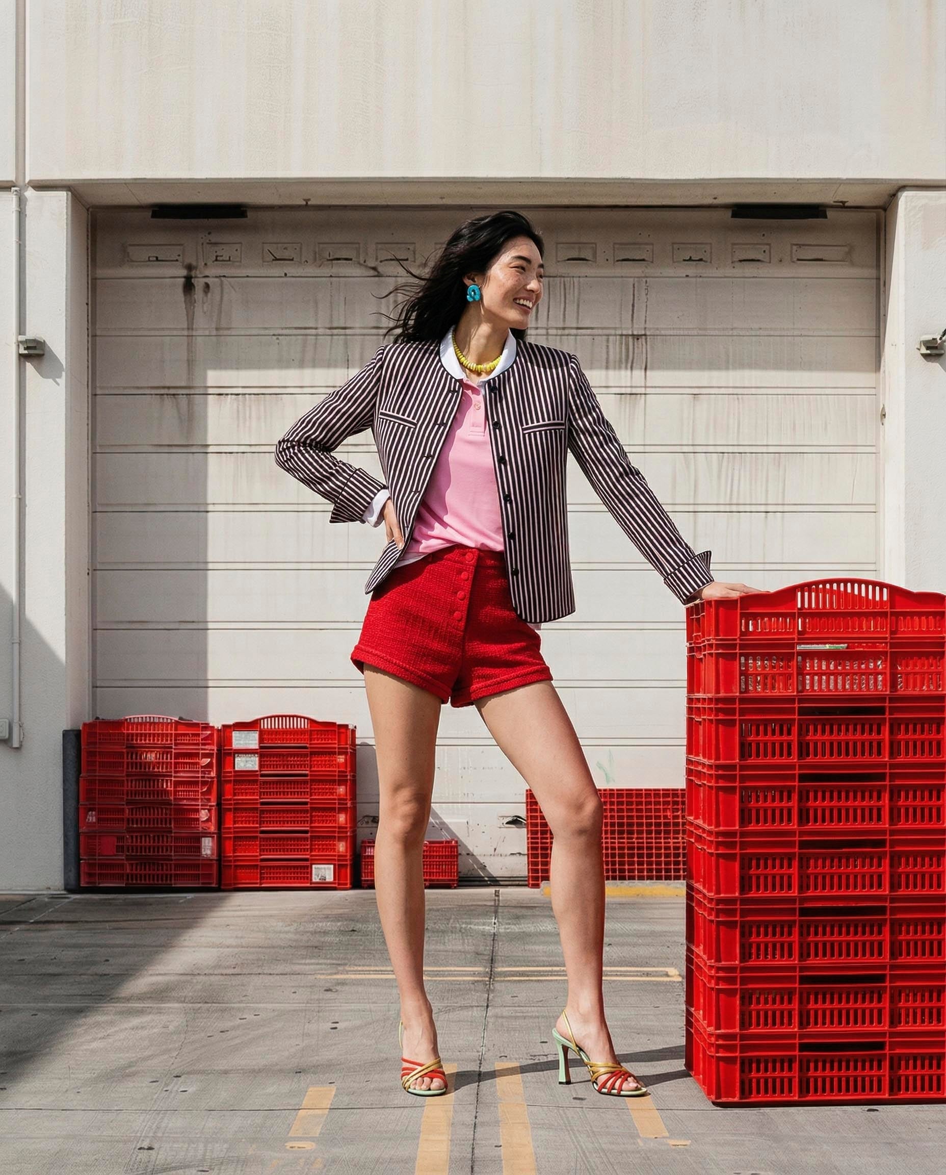 Striped Mini Blazer