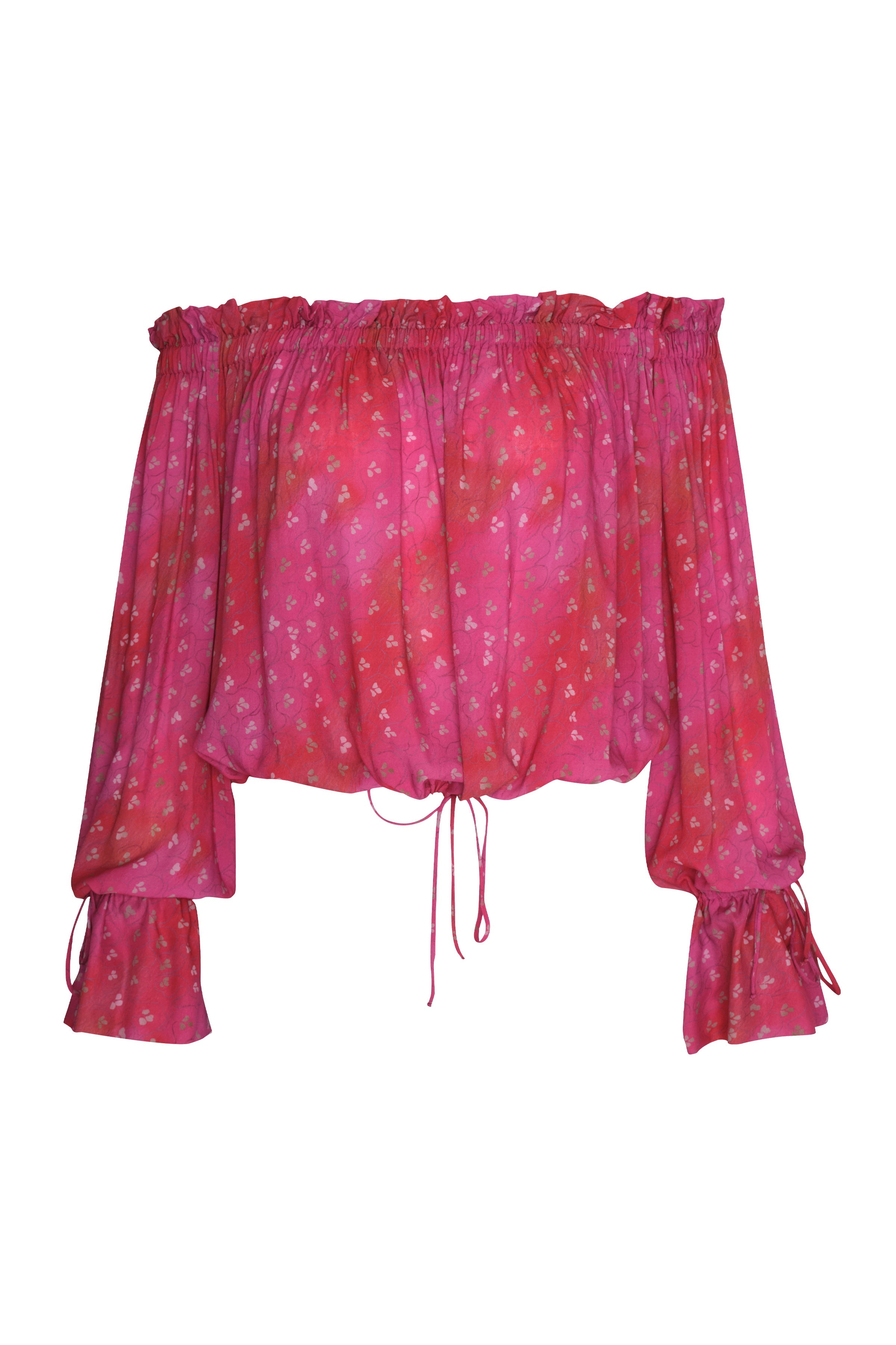 Off Shoulder Blouse Pink