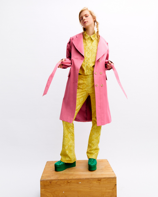 Sorbet Flat Trench Coat