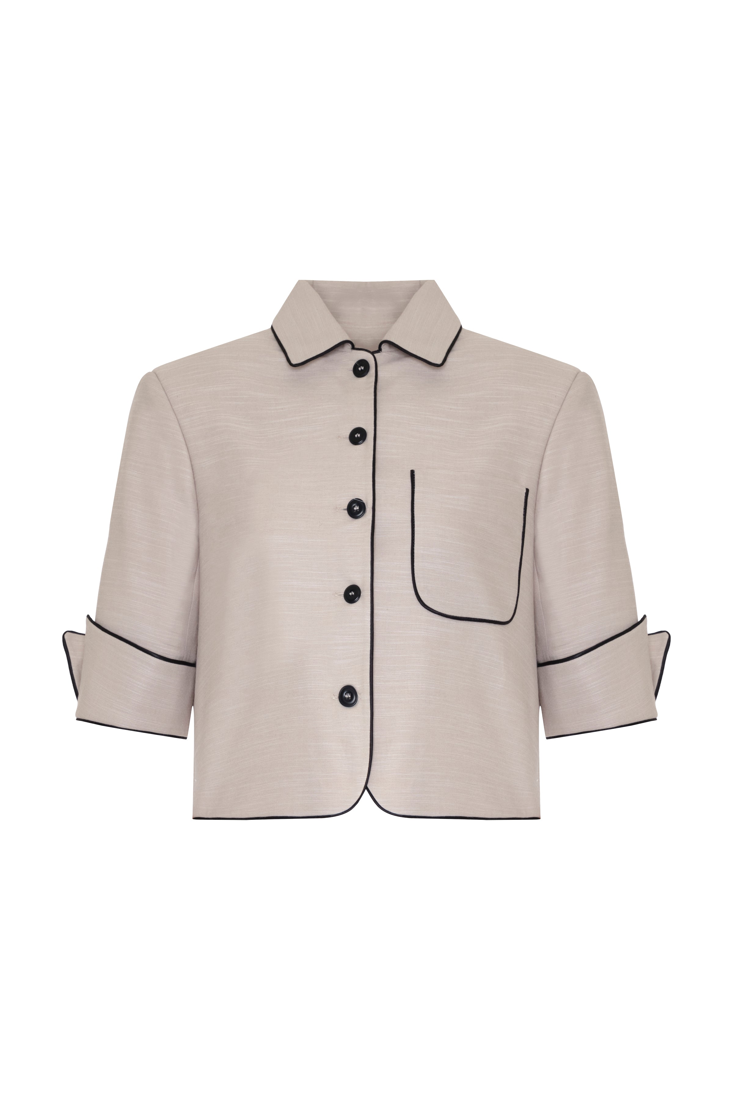 Chess Blazer Beige