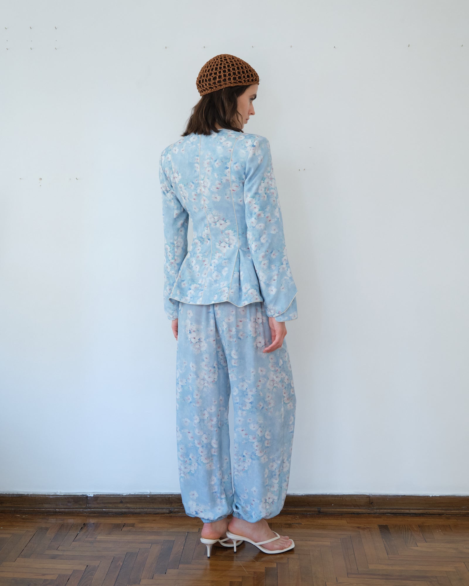 Day Pants Blue Floral