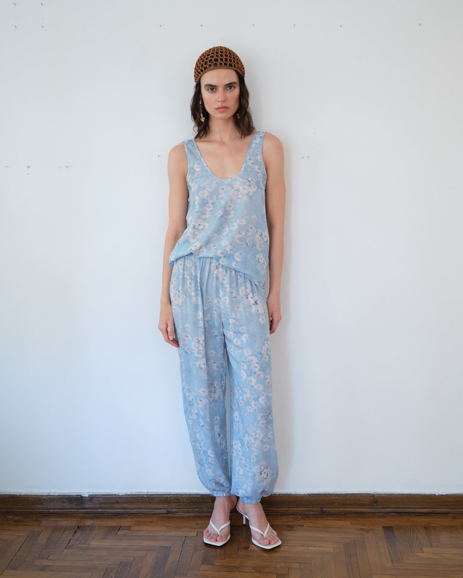 Day Pants Blue Floral
