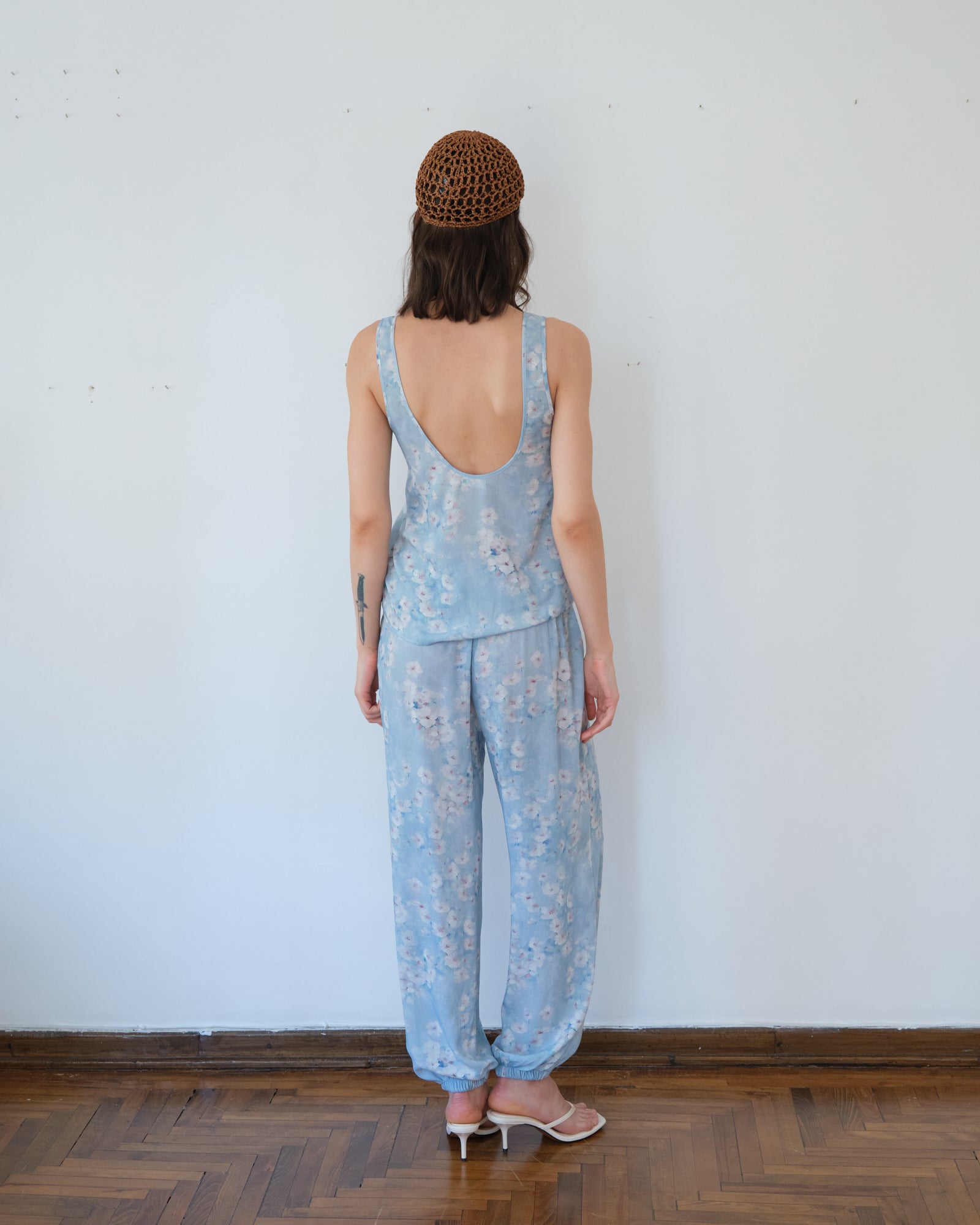 Tank Top Blue Floral