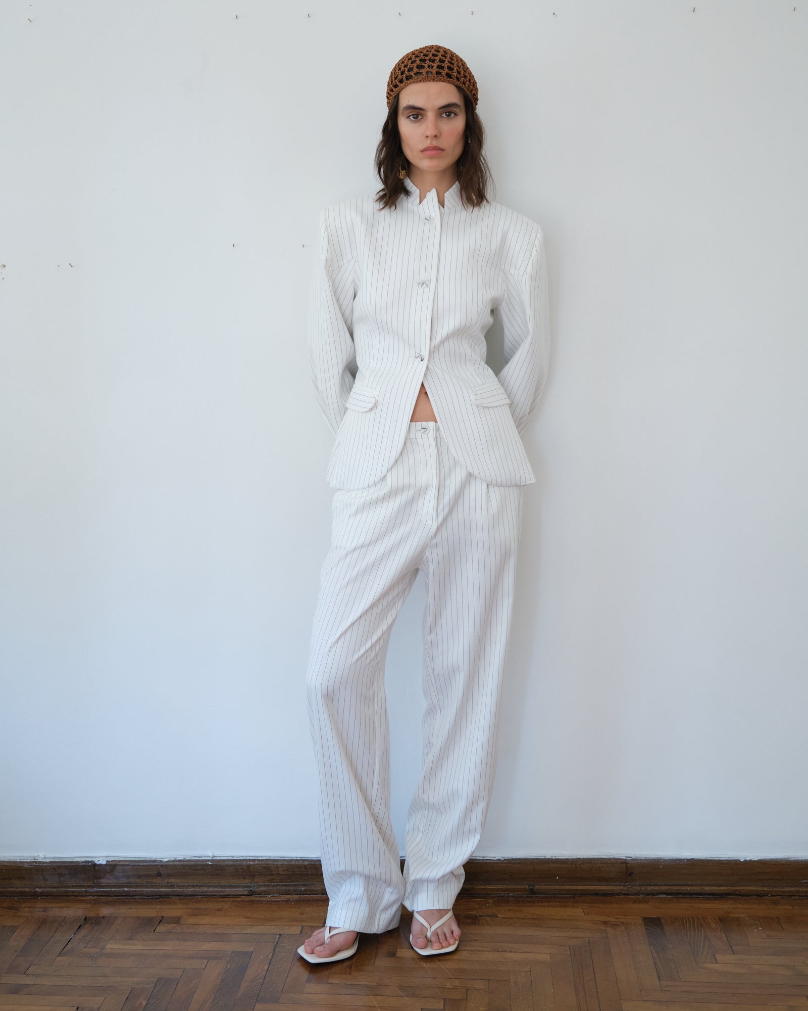 Tulip Blazer White