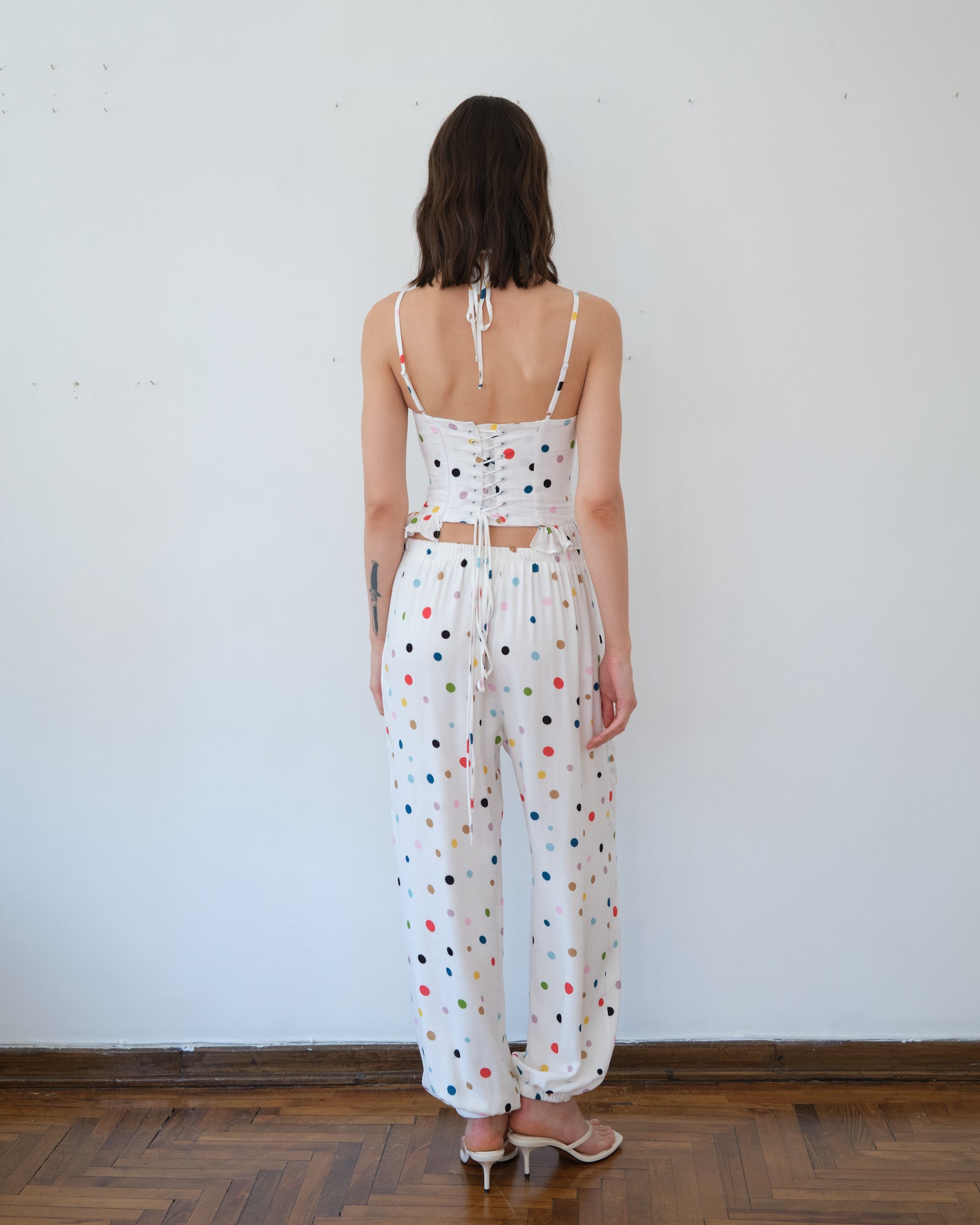 Lolita Corset White Dot