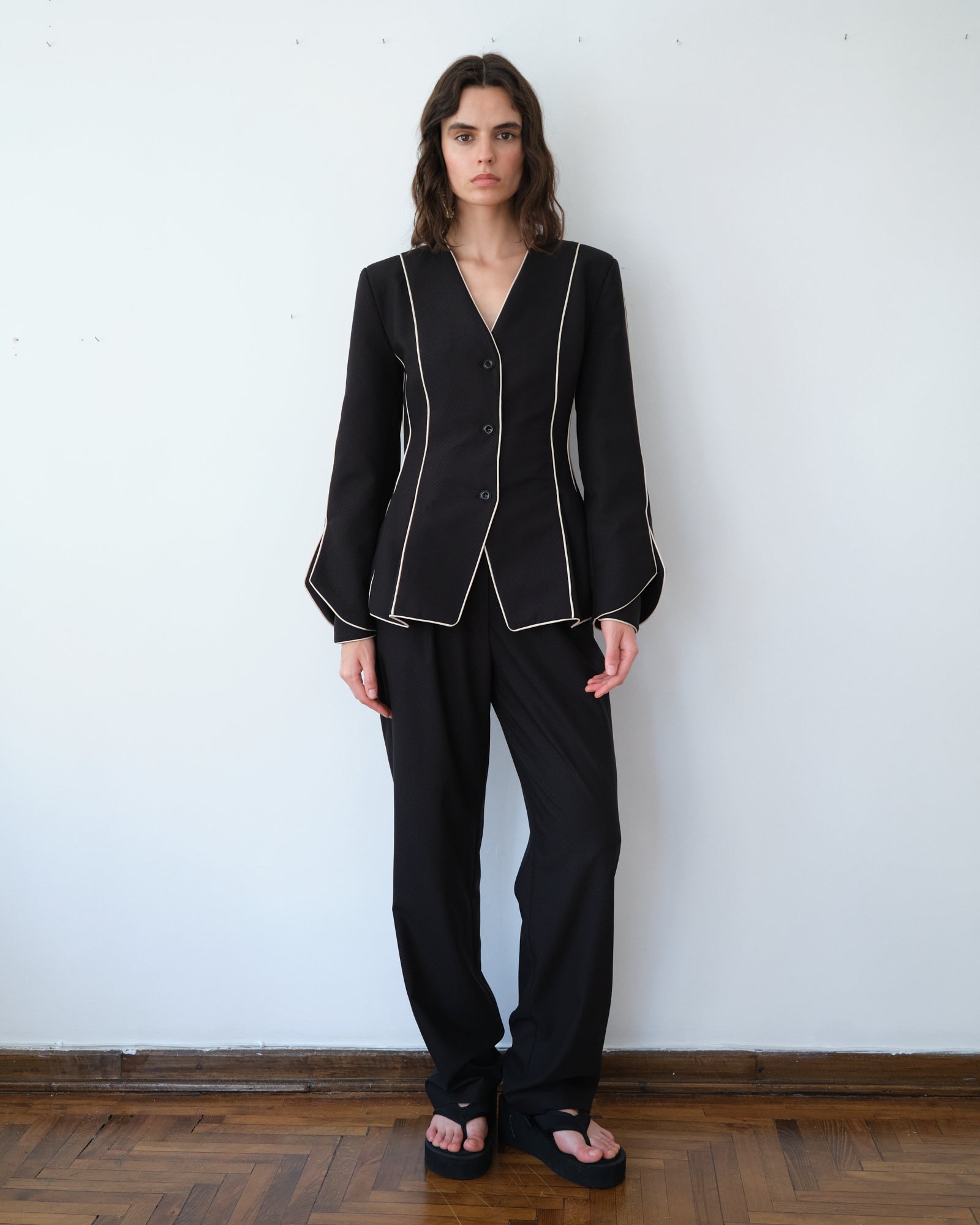 Rose Blazer Black