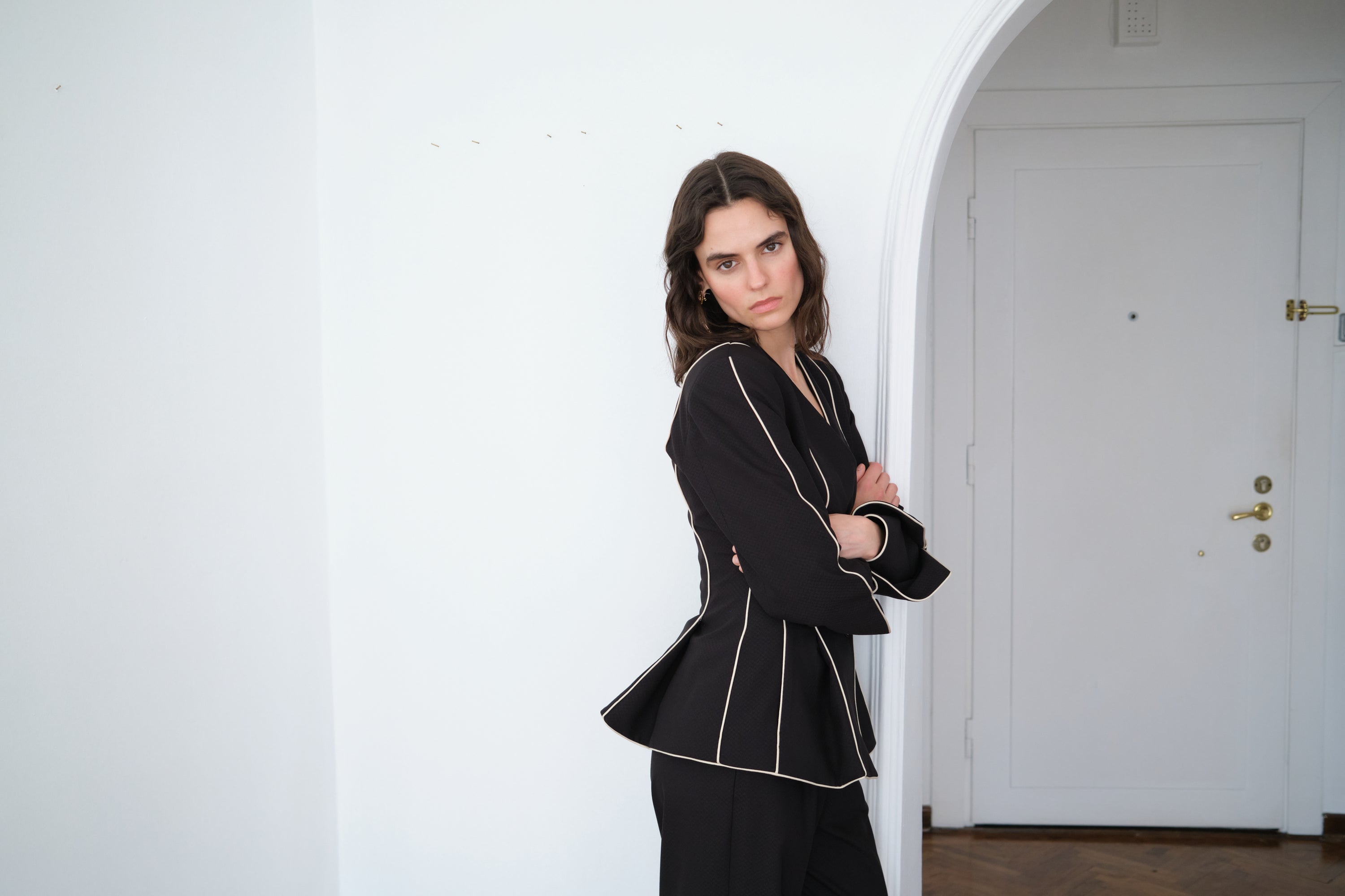 Rose Blazer Black