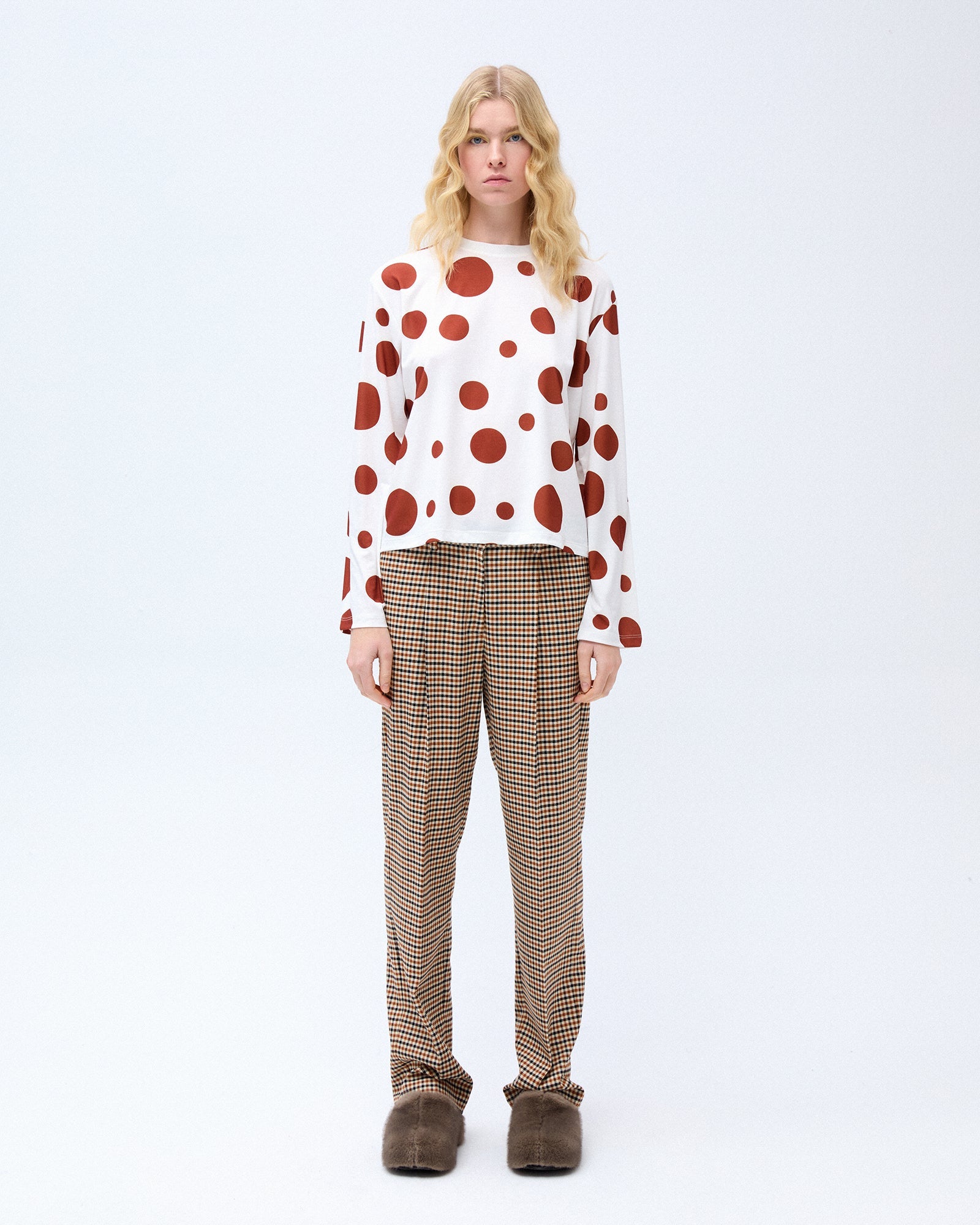 Rider Pants - Brown Checked