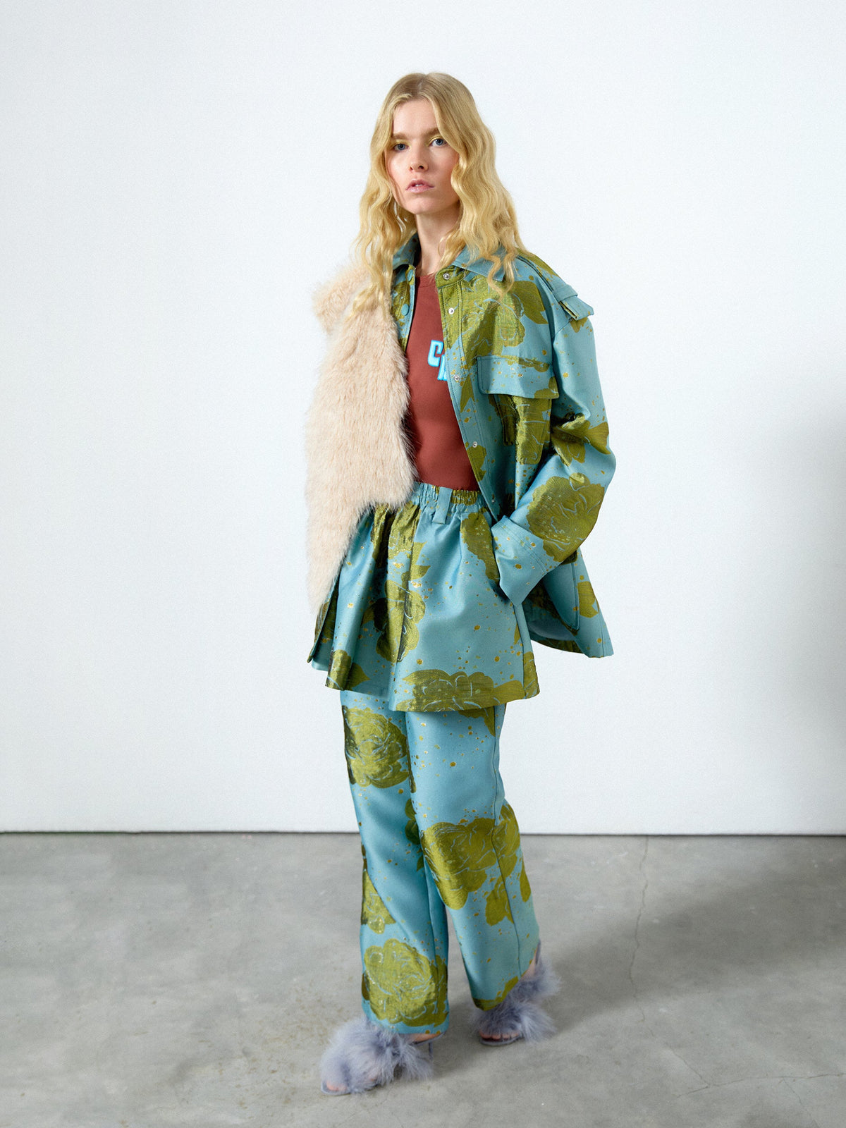 Blue Floral Jacket
