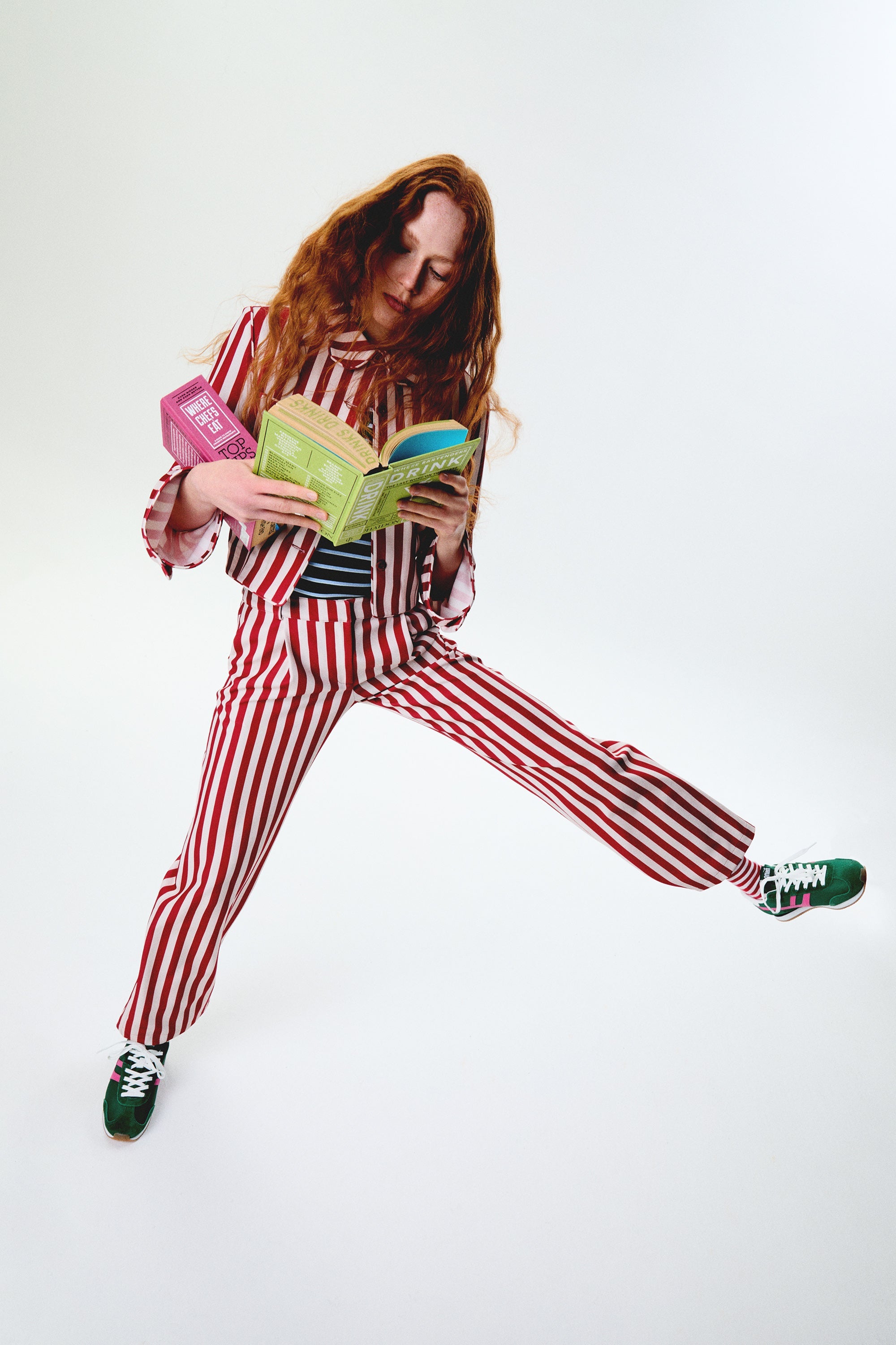 Red Striped Pants