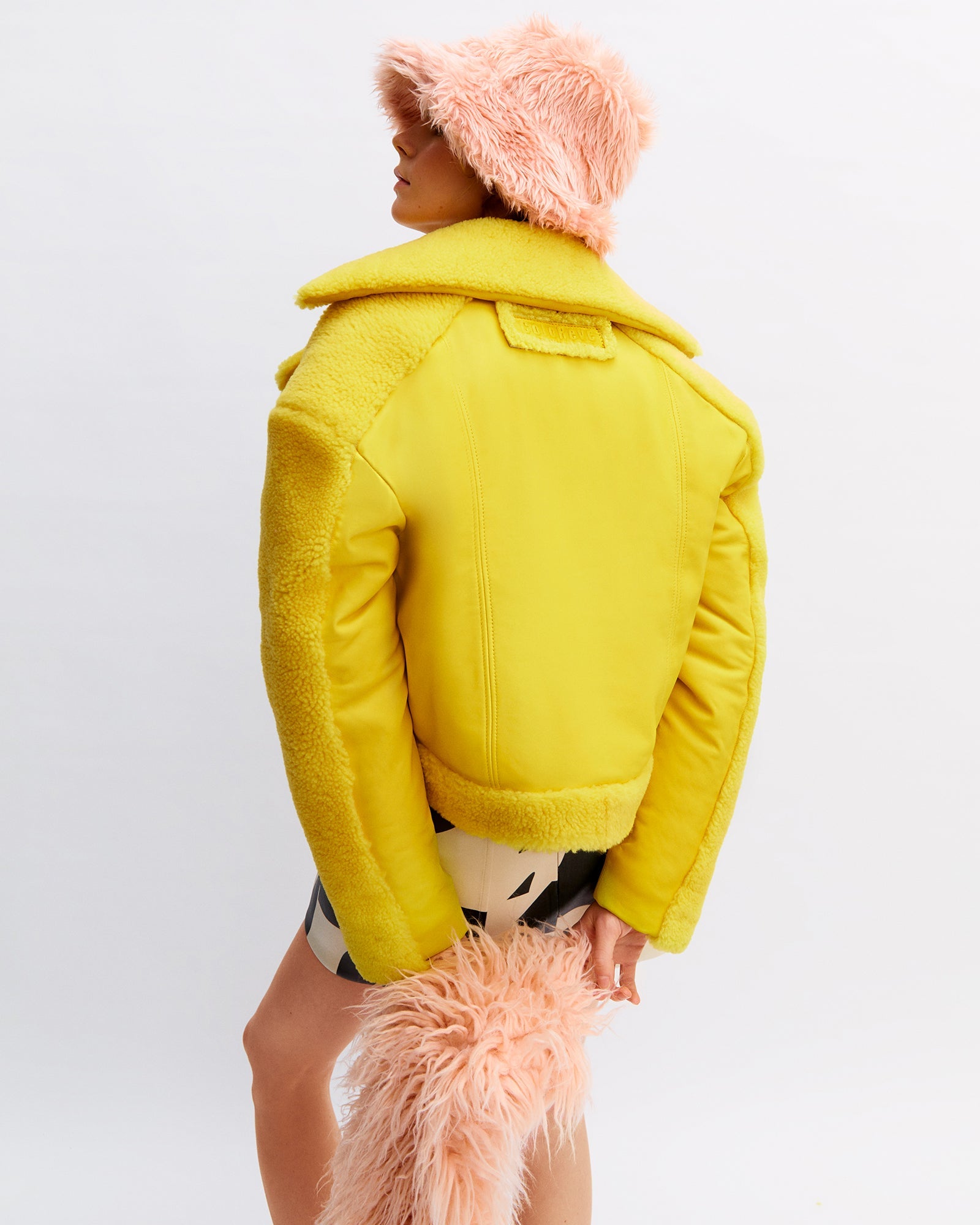 Yellow Shearling Jacket