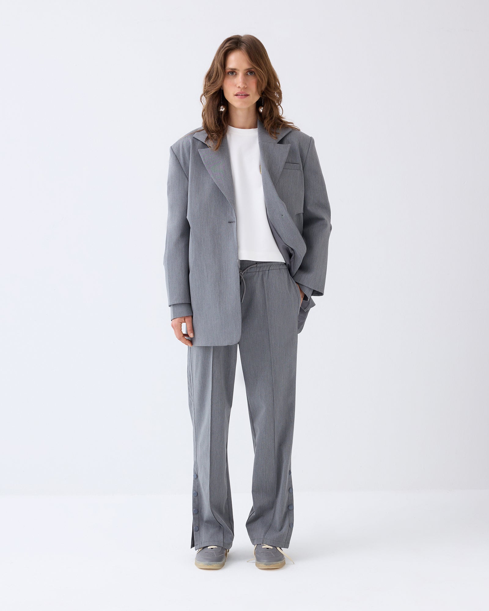 Grey Hole Blazer