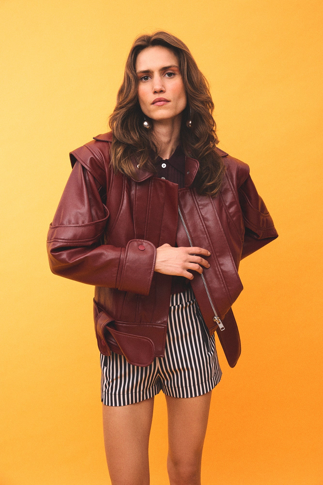 Burgundy Cruiser Jacket