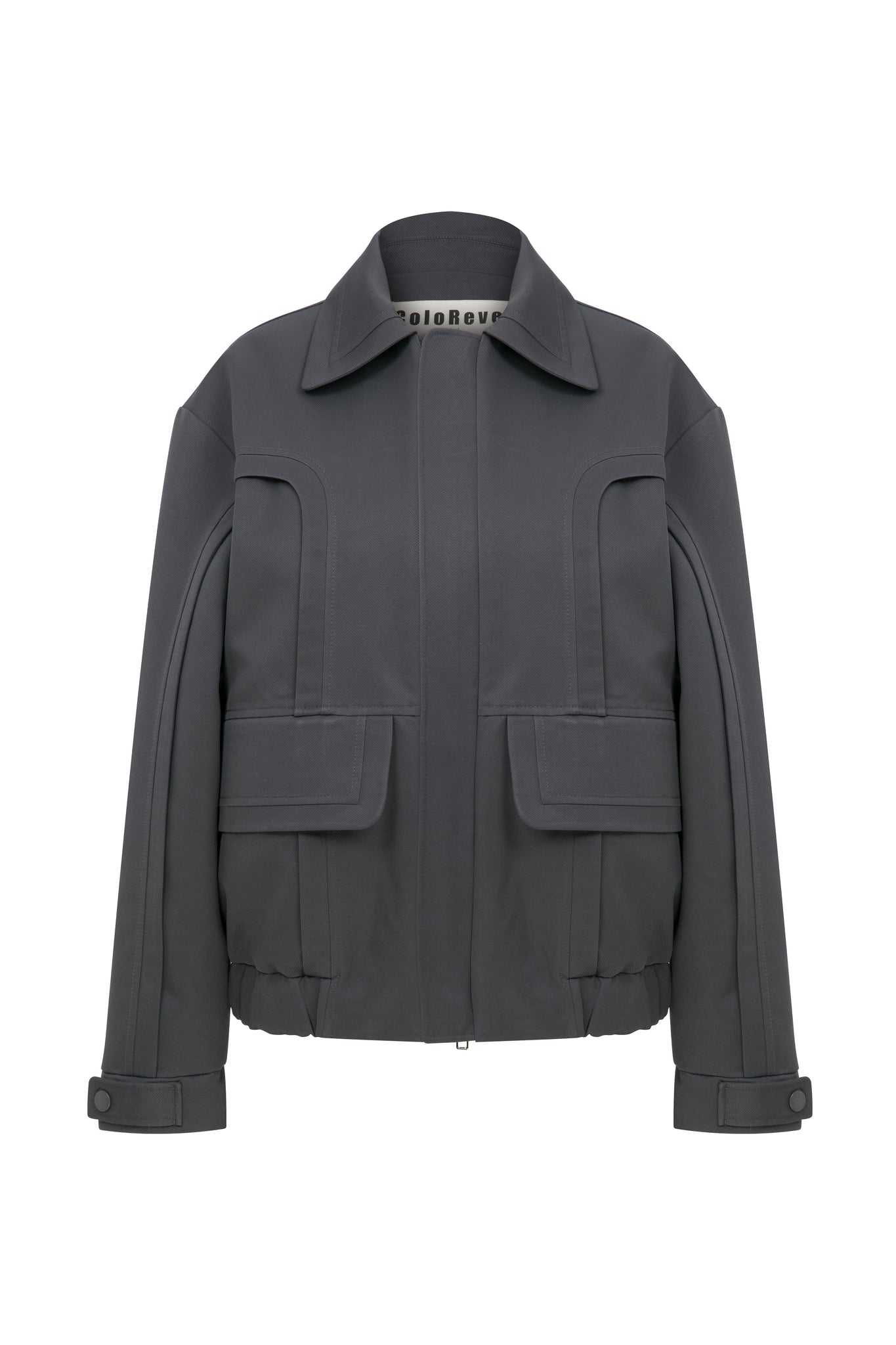 Grey Biker Jacket