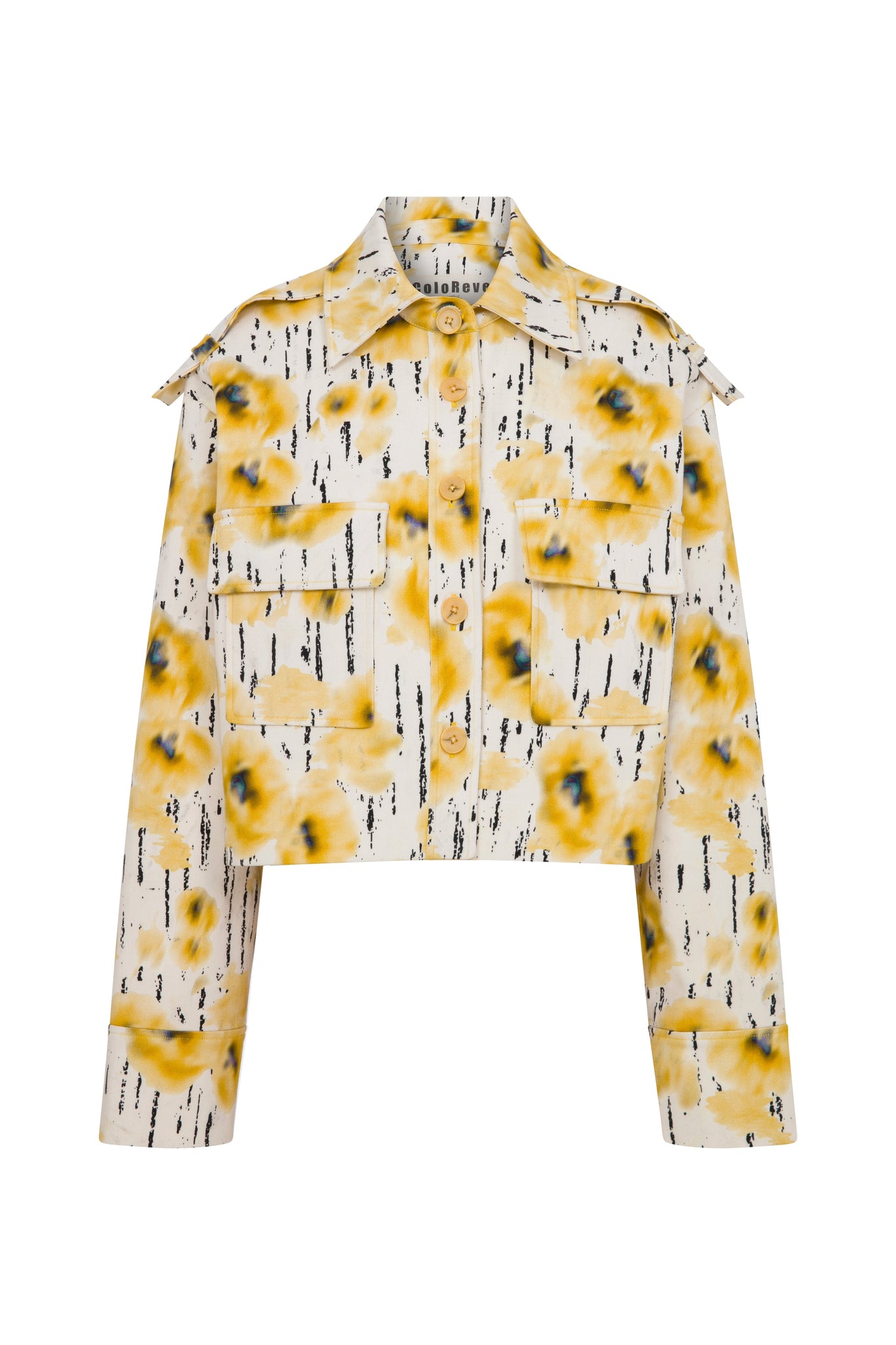 Printed Gabardine Jacket