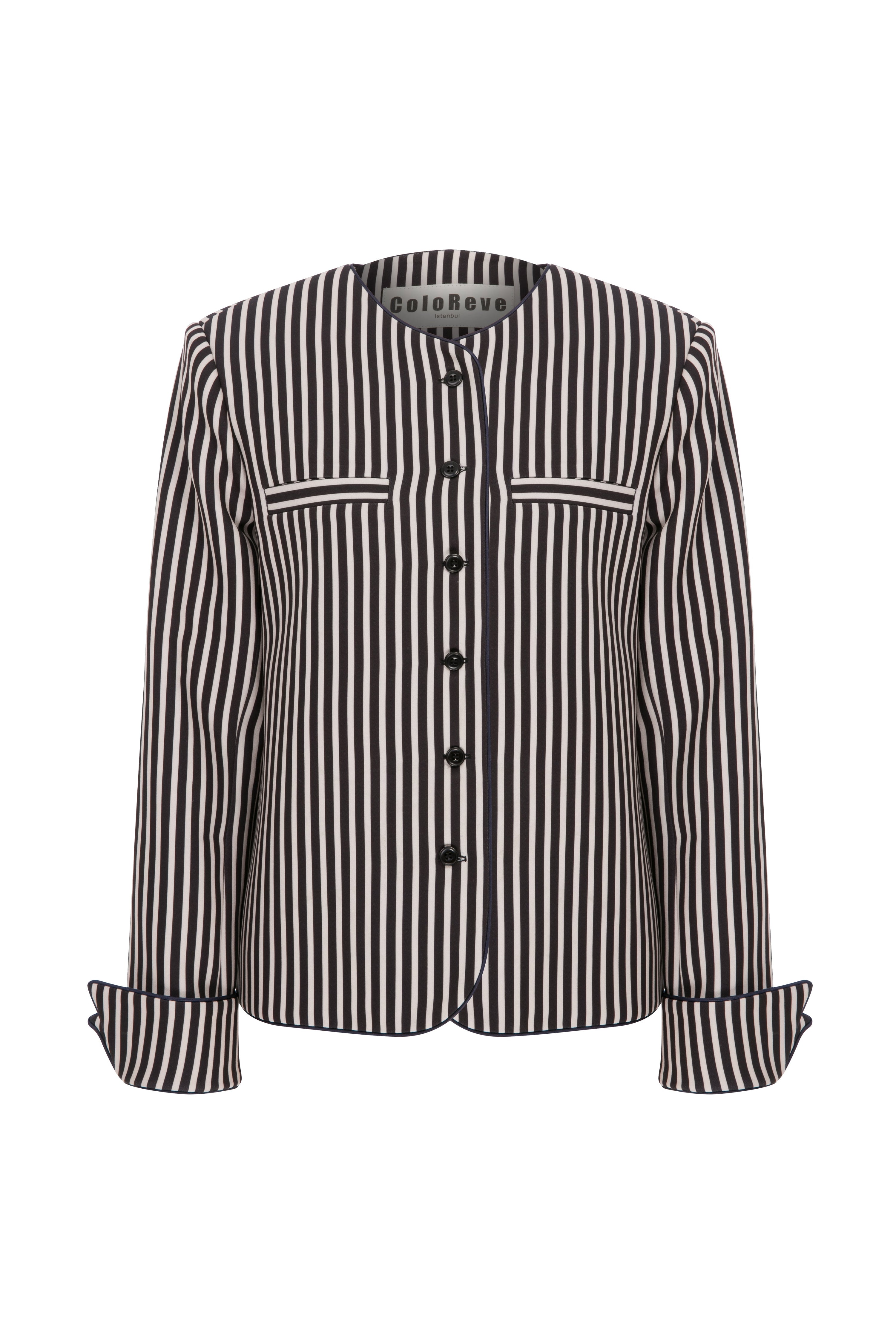 Striped Mini Blazer