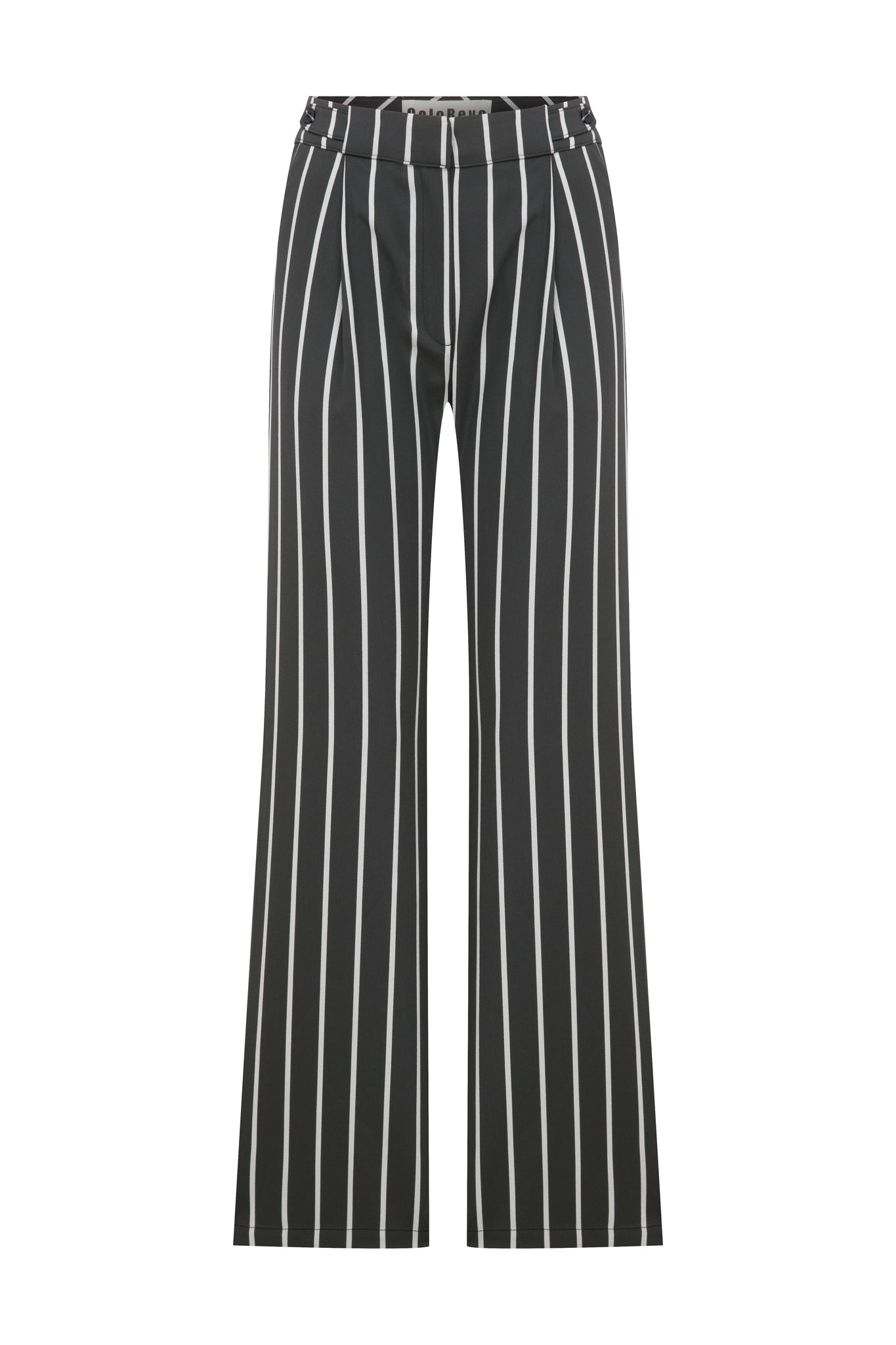 Grey Striped Pants