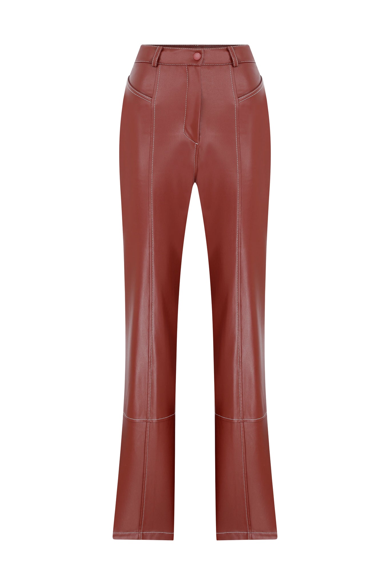 Leather Flare Pants