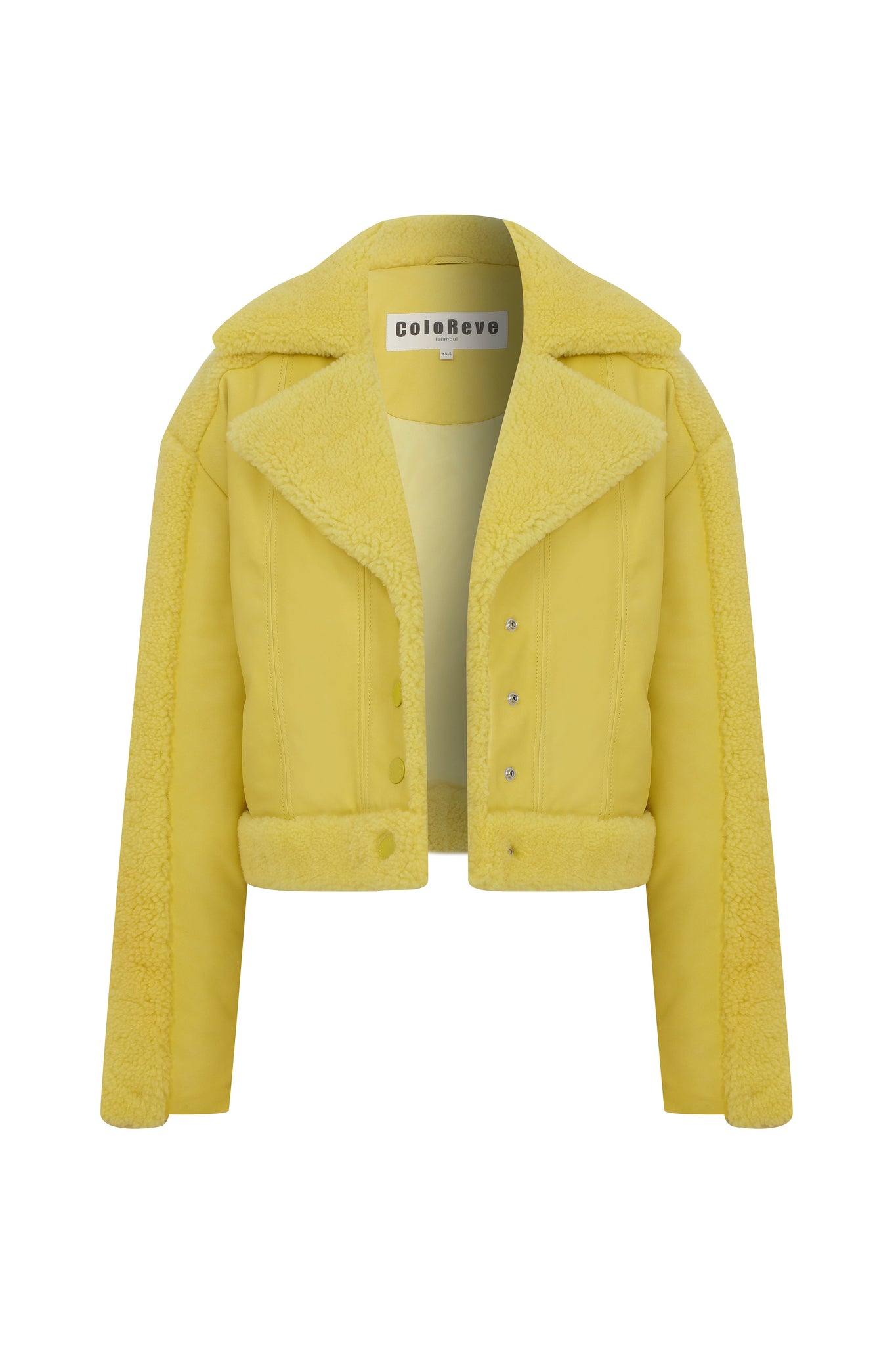 Yellow Shearling Jacket